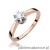 Pierścionek W408 Diament 0,25ct różowe złoto