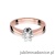 Pierścionek W408 Diament 0,25ct różowe złoto