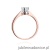 Pierścionek W408 Diament 0,25ct różowe złoto