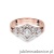 Pierścionek W412 Diament 0,10ct różowe złoto