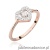 Pierścionek W442 Diament 0,10ct różowe złoto