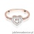 Pierścionek W442 Diament 0,10ct różowe złoto