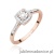 Pierścionek W462 Diament 0,08ct różowe złoto