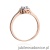 Pierścionek W462 Diament 0,08ct różowe złoto