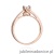 Pierścionek W475 Diament 0,08ct różowe złoto