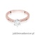 Pierścionek W482 Diament 0,40ct różowe złoto