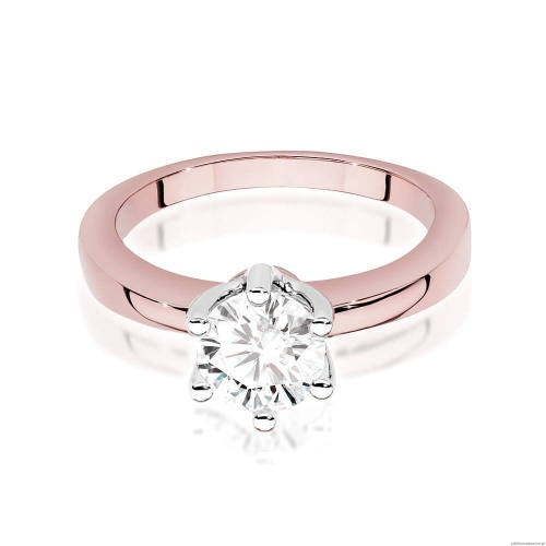 Pierścionek W482 Diament 1,00ct różowe złoto