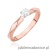 Pierścionek W484 Diament 0,10ct różowe złoto