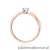 Pierścionek W484 Diament 0,10ct różowe złoto