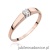 Pierścionek W524 Diament 0,08ct różowe złoto