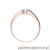 Pierścionek W524 Diament 0,08ct różowe złoto