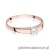 Pierścionek W524 Diament 0,25ct różowe złoto