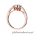 Pierścionek W530 Diament 0,15ct różowe złoto