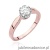 Pierścionek W541 Diament 0,50ct różowe złoto