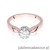 Pierścionek W541 Diament 0,50ct różowe złoto