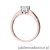 Pierścionek W541 Diament 0,50ct różowe złoto