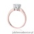 Pierścionek W541 Diament 0,70ct różowe złoto