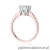 Pierścionek W541 Diament 1,00ct różowe złoto