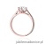 Pierścionek W543 Diament 0,70ct różowe złoto
