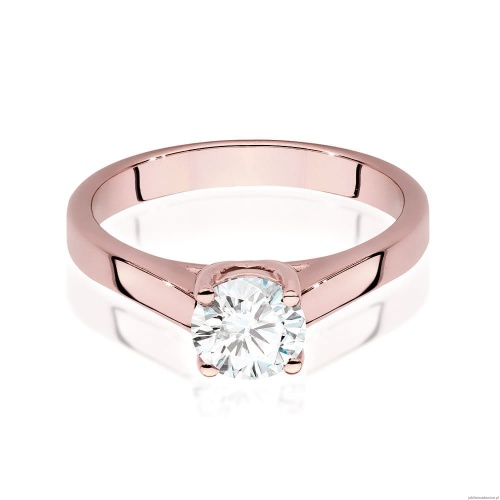 Pierścionek W544 Diament 0,70ct różowe złoto