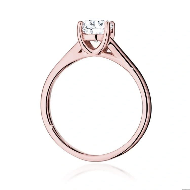 Pierścionek W544 Diament 1,00ct różowe złoto