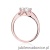 Pierścionek W545 Diament 0,70ct różowe złoto