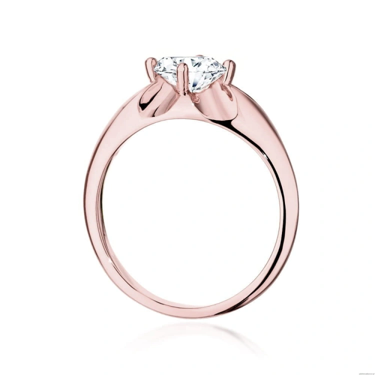 Pierścionek W545 Diament 0,70ct różowe złoto