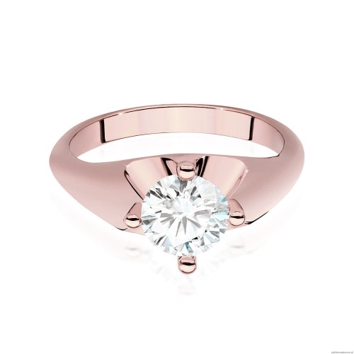 Pierścionek W545 Diament 1,00ct różowe złoto