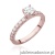 Pierścionek W546 Diament 0,40ct różowe złoto