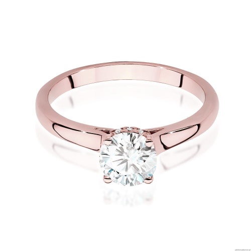 Pierścionek W547 Diament 0,70ct różowe złoto