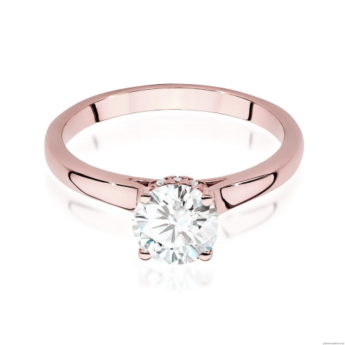 Pierścionek W547 Diament 1,00ct różowe złoto