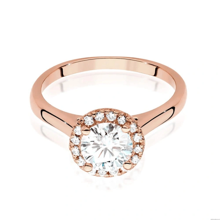 Pierścionek W550 Diament 0,70ct różowe złoto