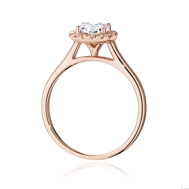 Pierścionek W550 Diament 0,70ct różowe złoto
