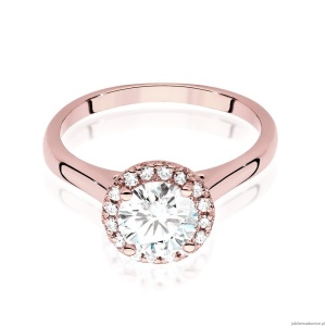 Pierścionek W550 Diament 1,00ct różowe złoto