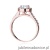 Pierścionek W551 Diament 0,70ct różowe złoto