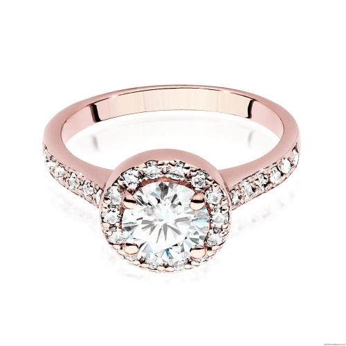 Pierścionek W551 Diament 1,00ct różowe złoto