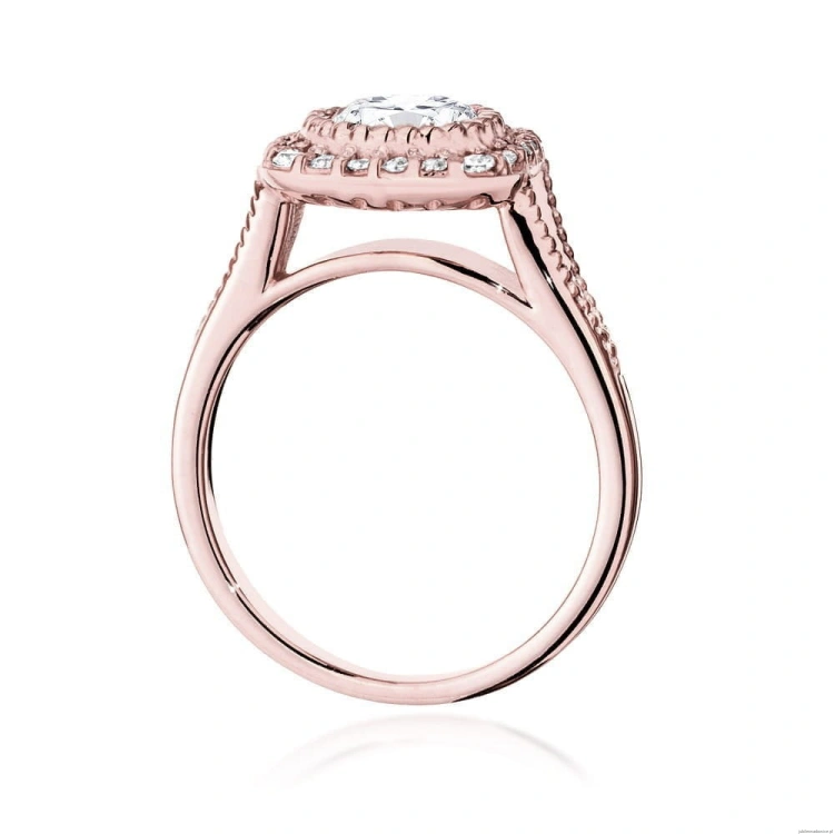 Pierścionek W552 Diament 0,70ct różowe złoto