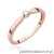Pierścionek W561 Diament 0,04ct różowe złoto