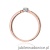 Pierścionek W561 Diament 0,04ct różowe złoto