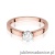Pierścionek W562 Diament 0,25ct różowe złoto