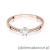 Pierścionek W567 Diament 0,06ct różowe złoto