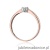 Pierścionek W567 Diament 0,06ct różowe złoto
