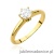 Pierścionek W557 Biały Szafir 0,60ct żółte złoto