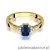 Pierścionek W002 Szafir 0,60ct żółte złoto