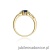 Pierścionek W010 Szafir 0,50ct żółte złoto