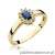 Pierścionek W026 Szafir 0,30ct żółte złoto