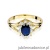 Pierścionek W037 Szafir 0,90ct żółte złoto