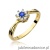 Pierścionek W072 Szafir 0,15ct żółte złoto