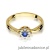 Pierścionek W072 Szafir 0,15ct żółte złoto