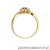 Pierścionek W072 Szafir 0,15ct żółte złoto